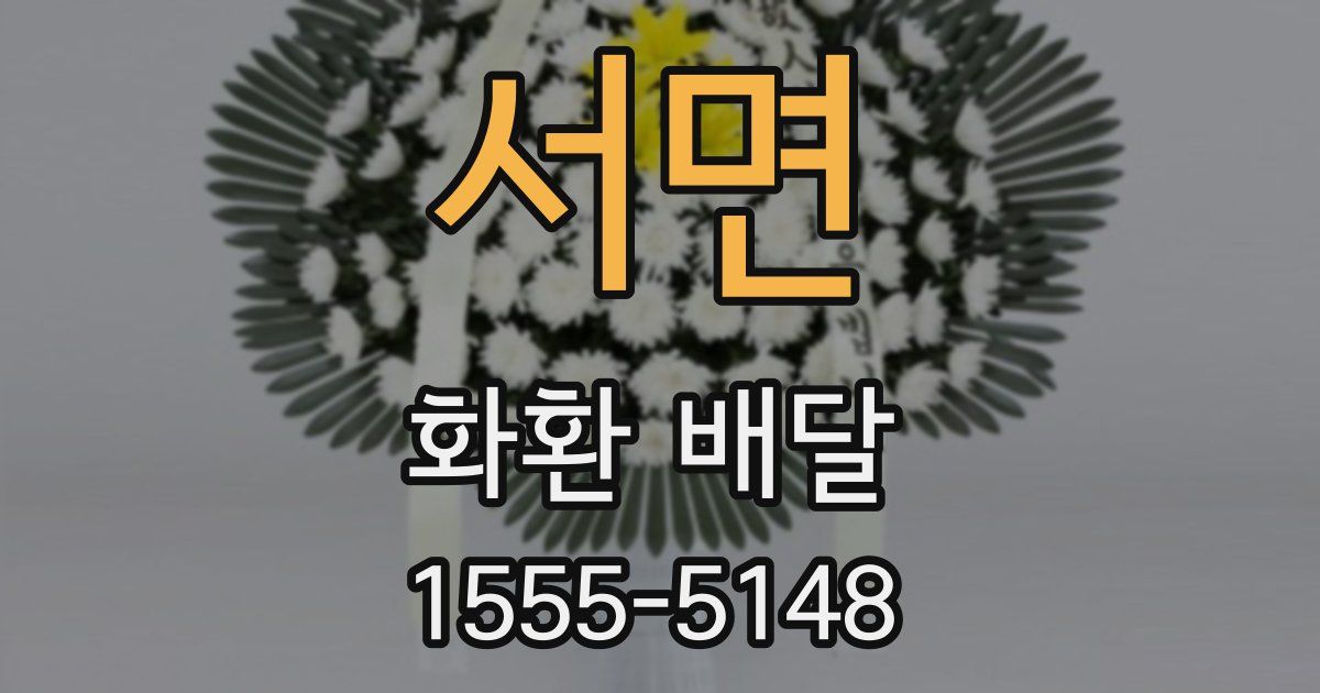 서면 화환 배달