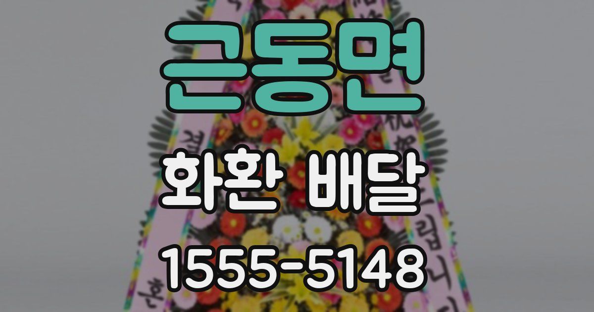 근동면 화환 배달