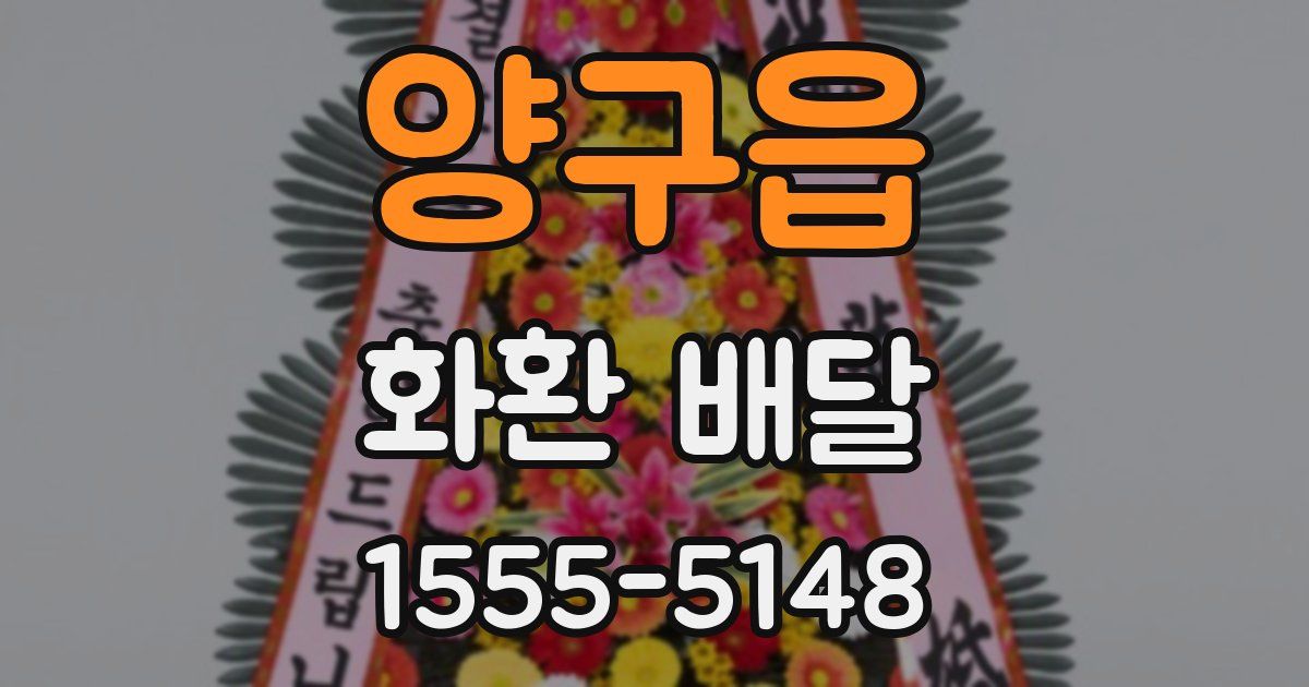 양구읍 화환 배달