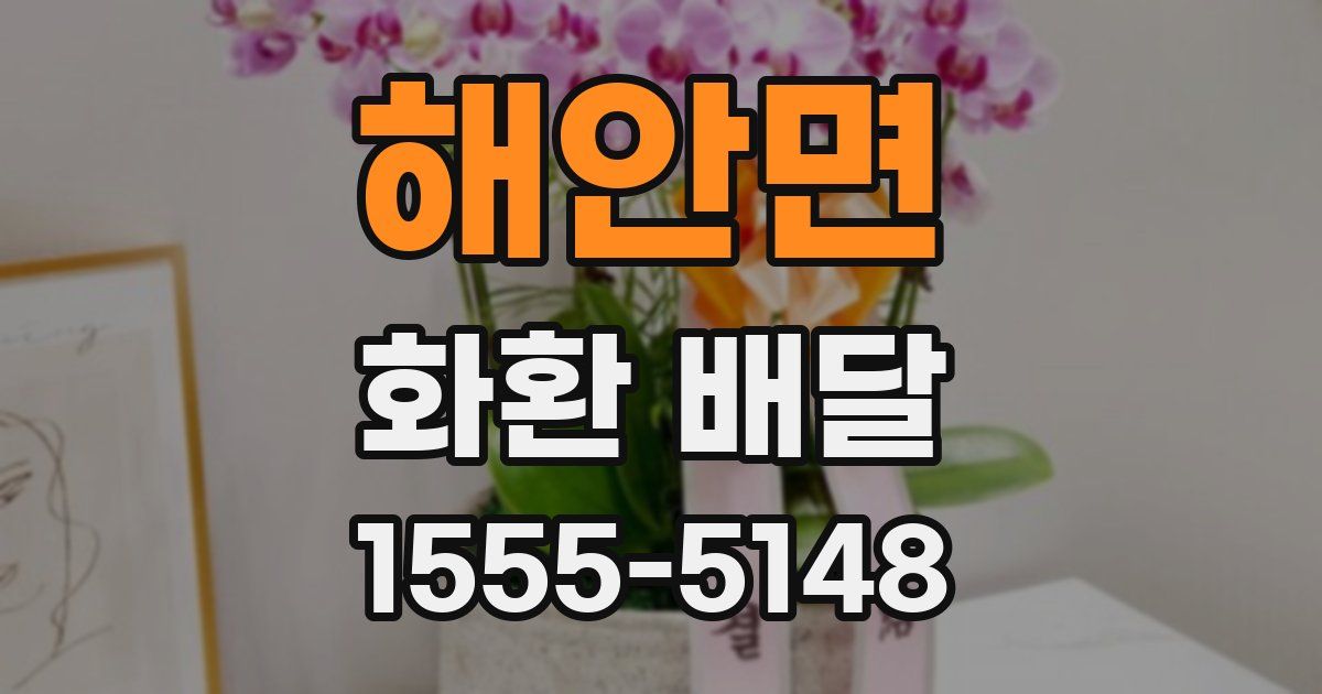해안면 화환 배달