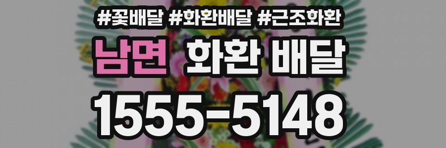 남면 화환 배달