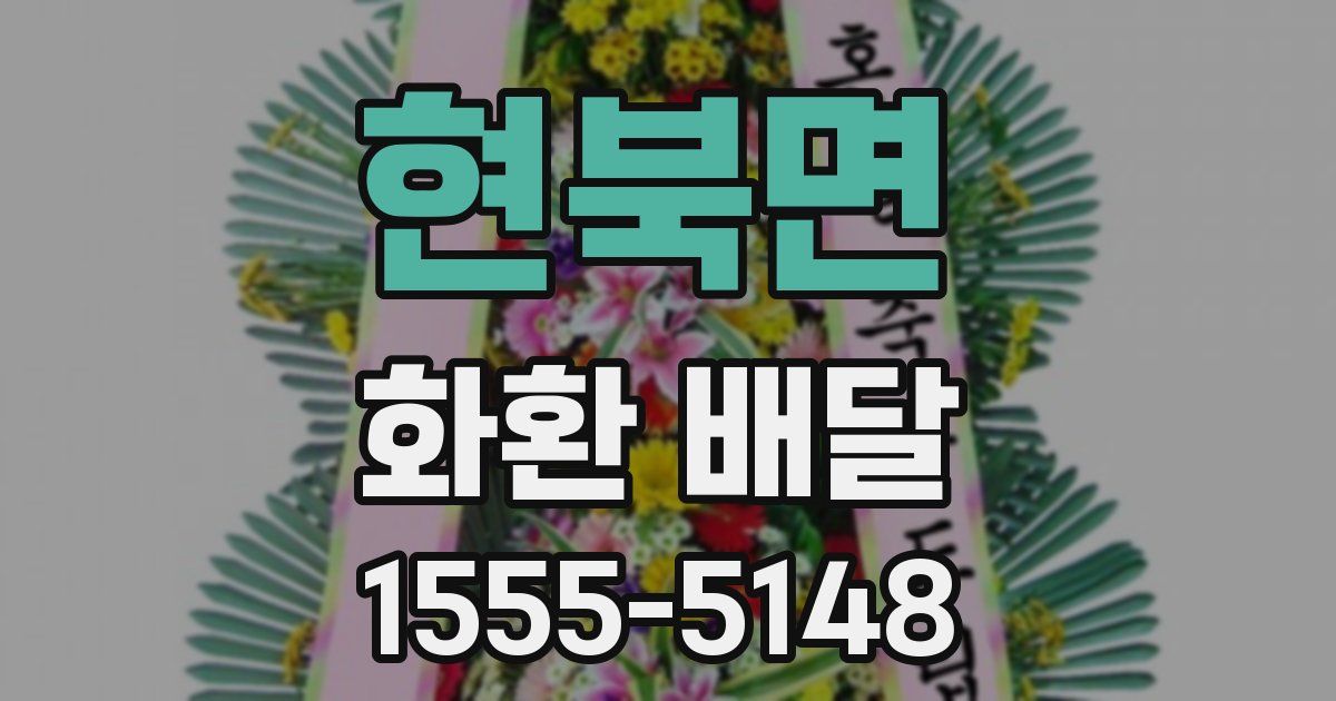 현북면 화환 배달