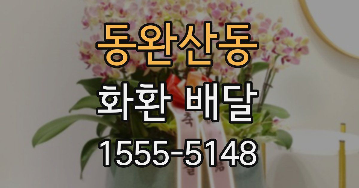 동완산동 화환 배달