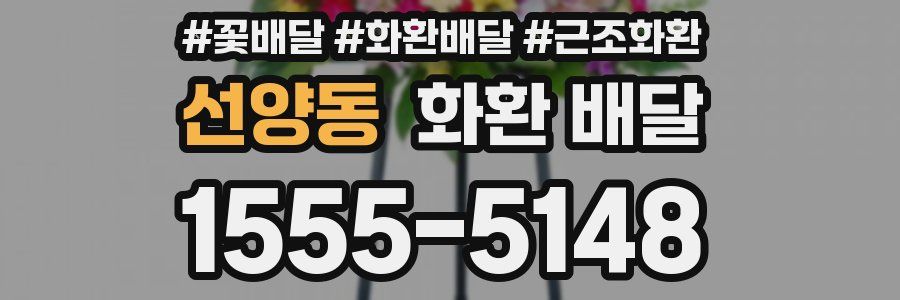 선양동 화환 배달