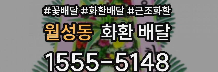 월성동 화환 배달
