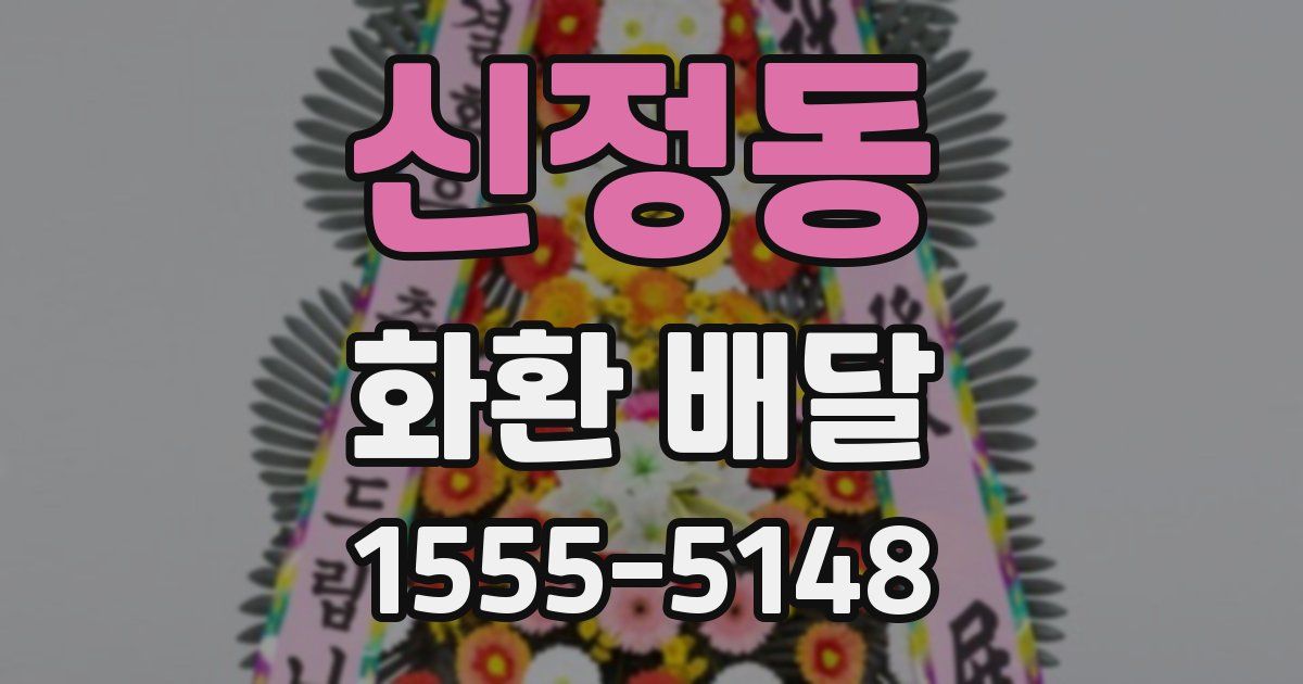 신정동 화환 배달