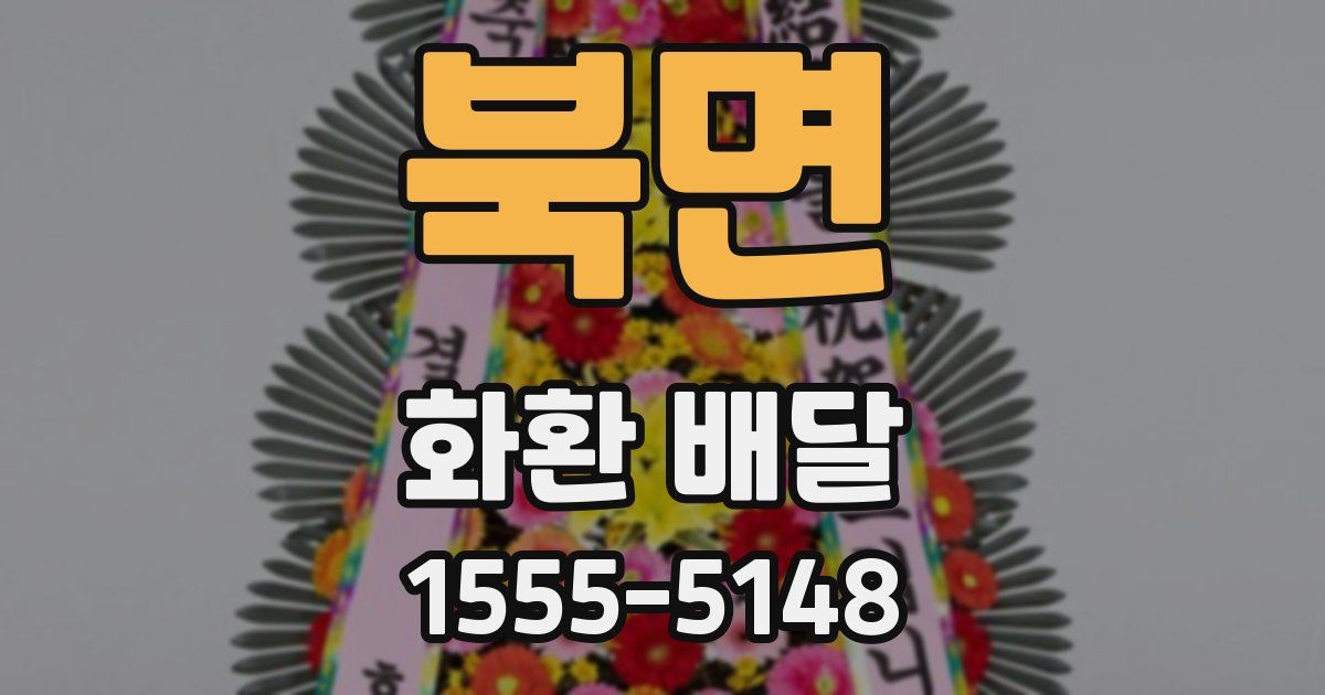 북면 화환 배달