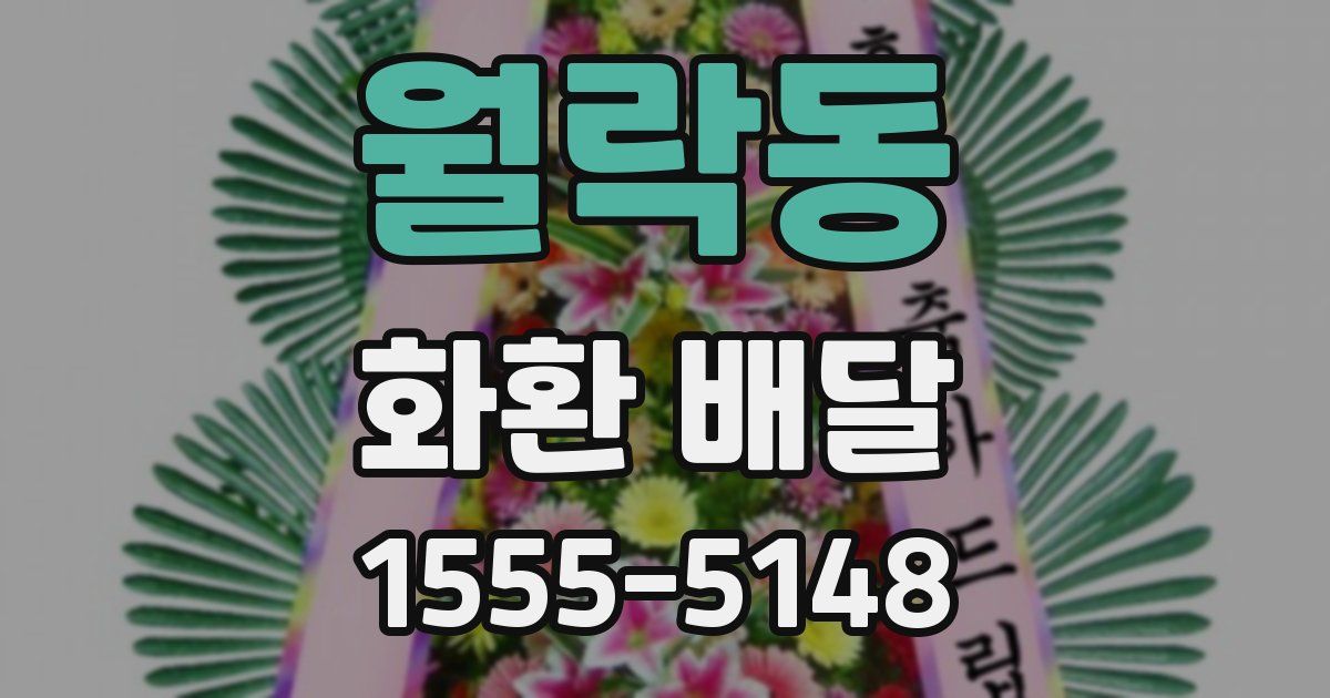 월락동 화환 배달