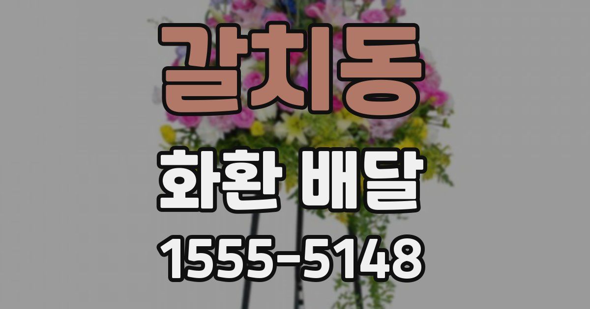 갈치동 화환 배달