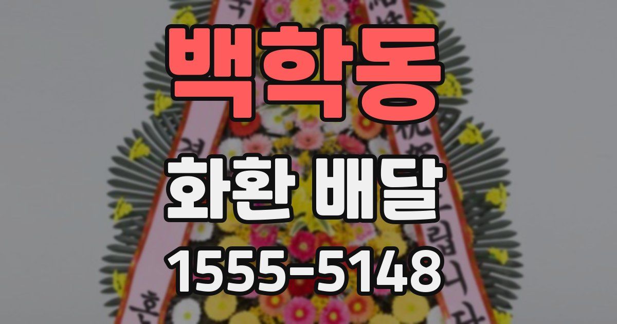백학동 화환 배달