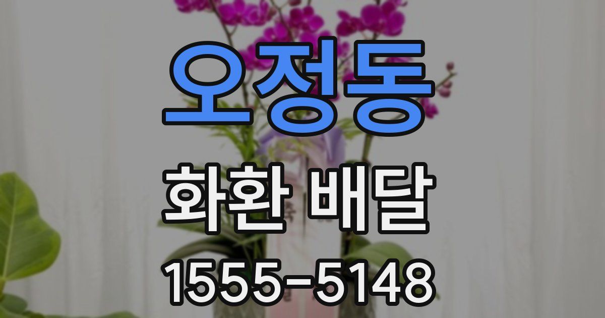 오정동 화환 배달