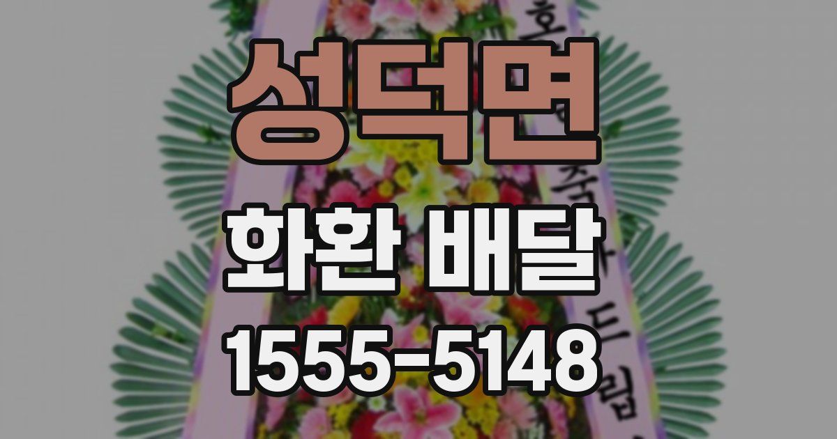 성덕면 화환 배달