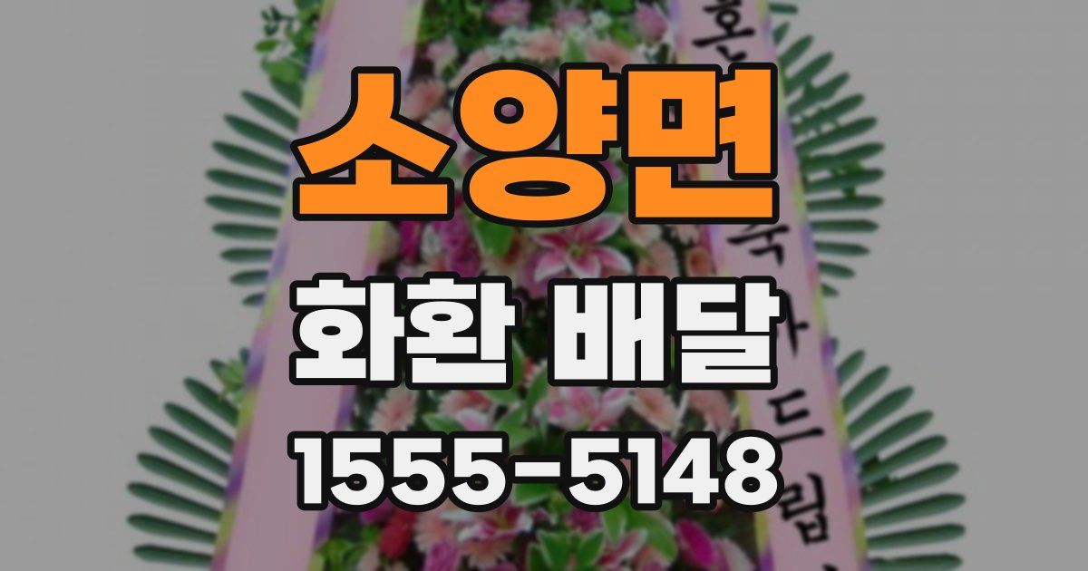 소양면 화환 배달