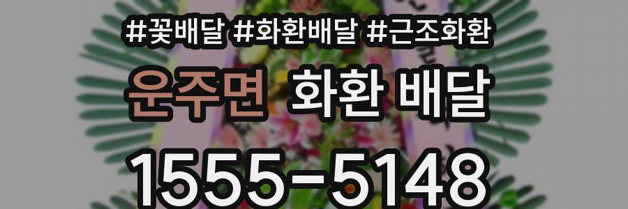 운주면 화환 배달