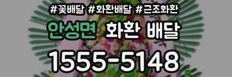 안성면 화환 배달