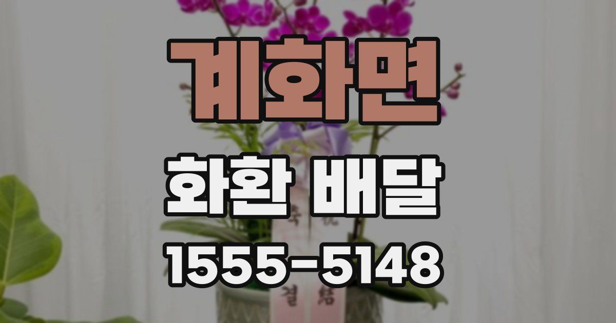 계화면 화환 배달
