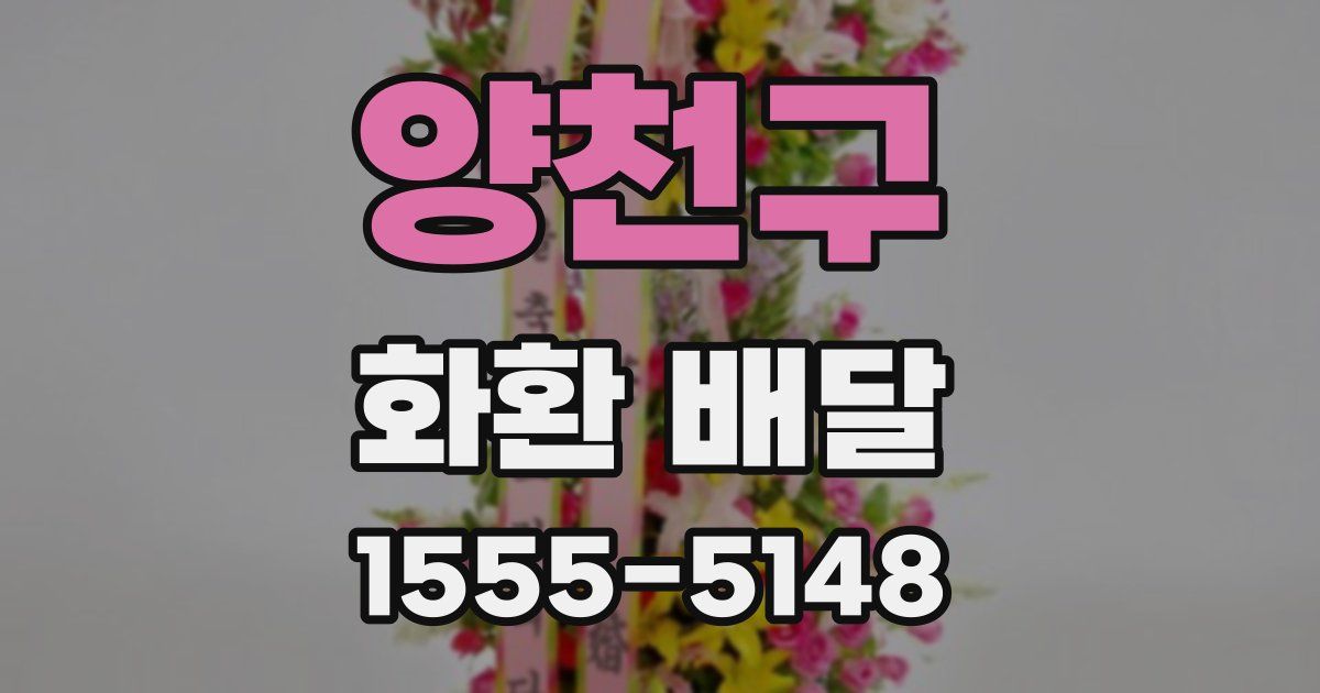 양천구 화환 배달
