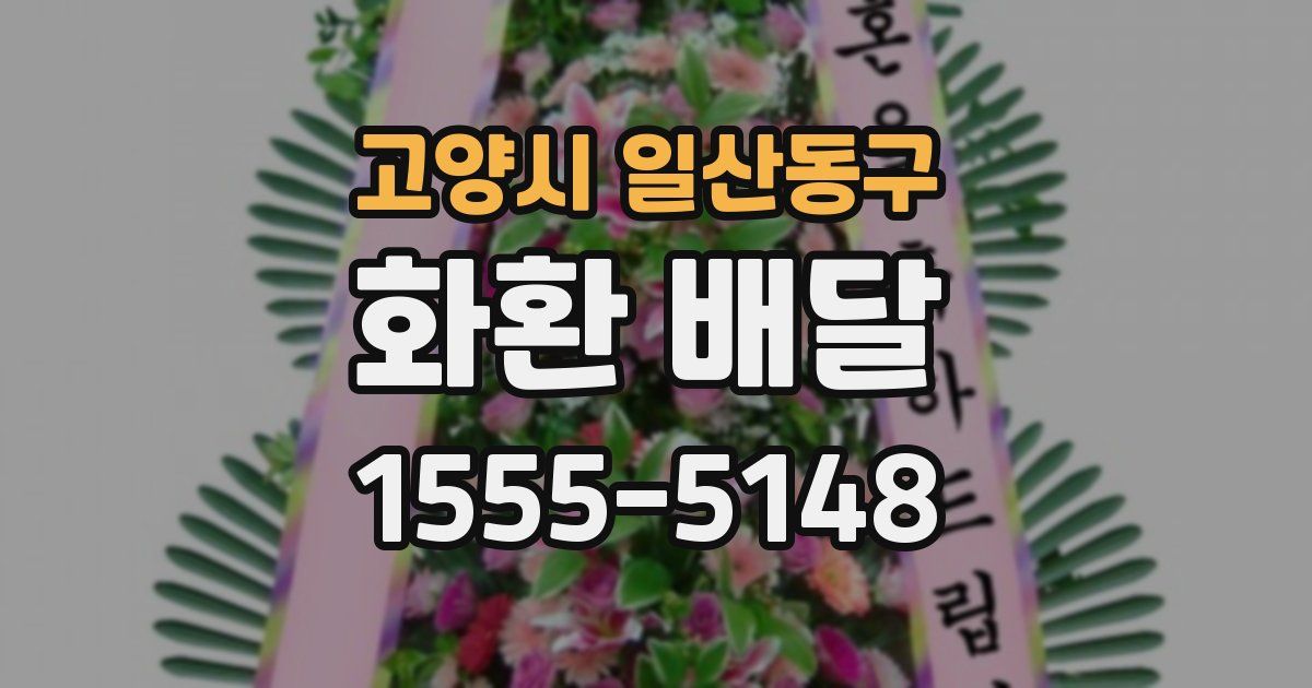 고양시 일산동구 화환 배달