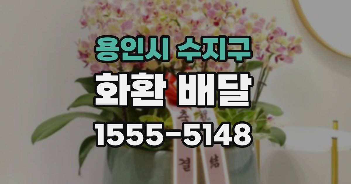 용인시 수지구 화환 배달