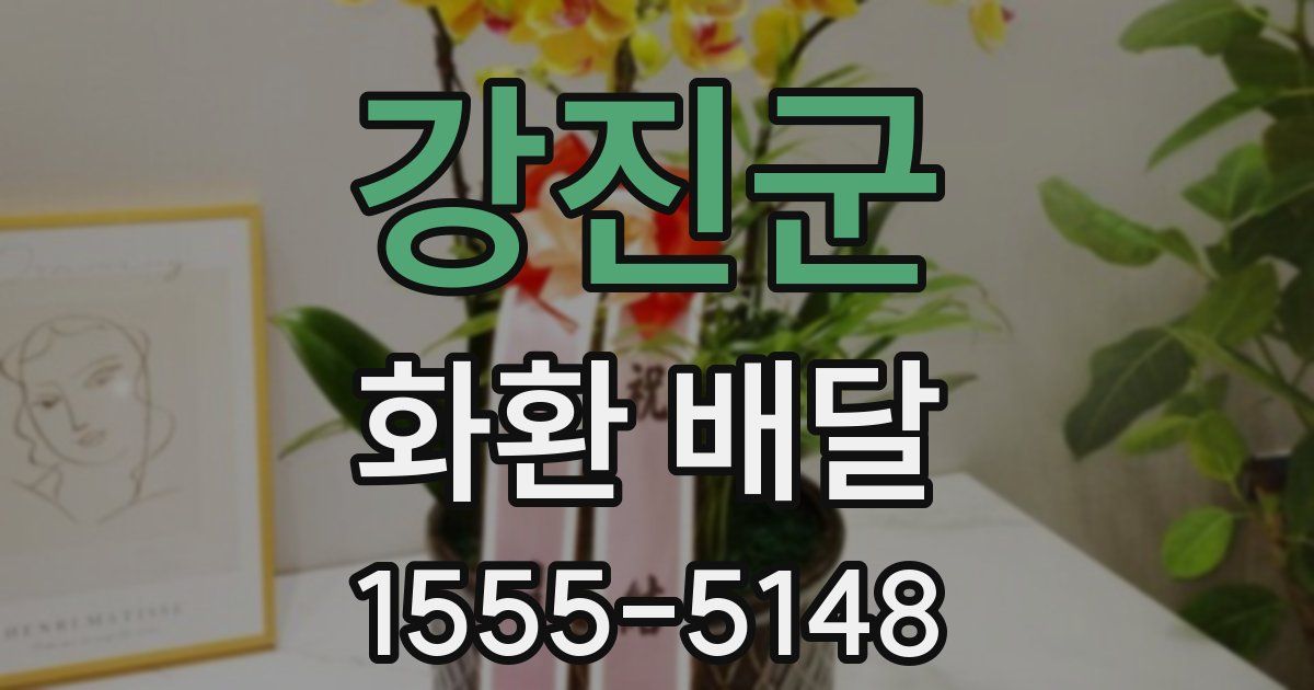 강진군 화환 배달