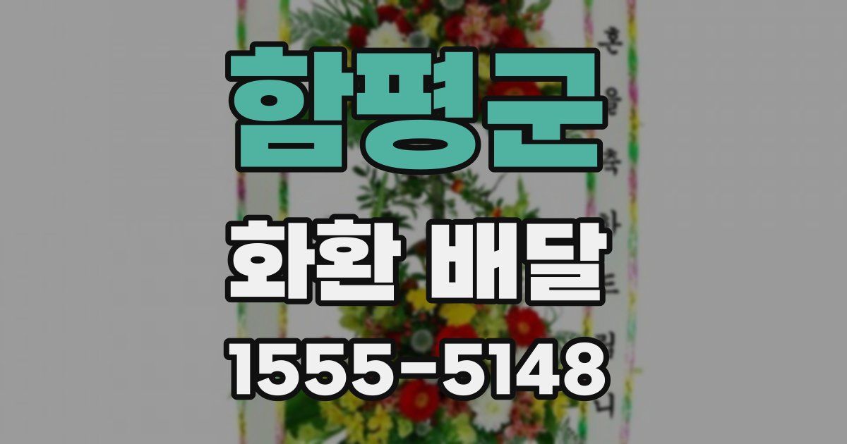 함평군 화환 배달