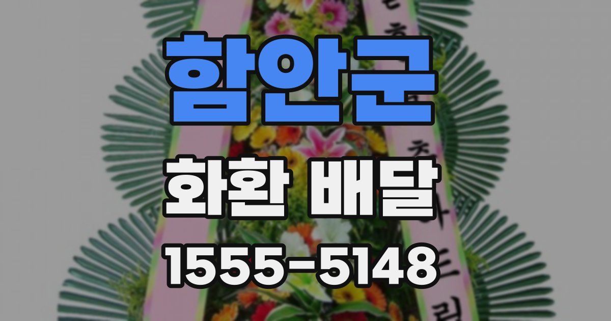 함안군 화환 배달