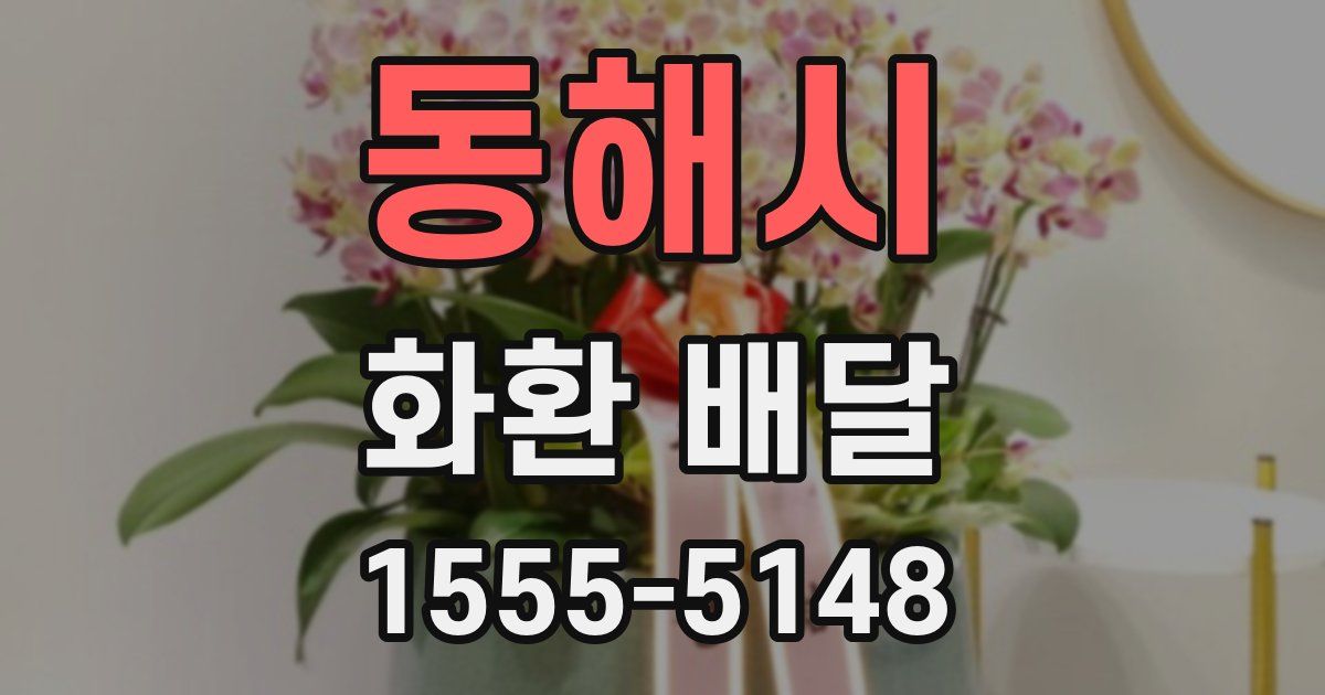 동해시 화환 배달