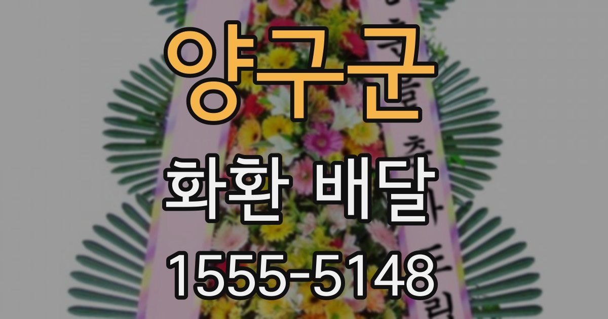 양구군 화환 배달