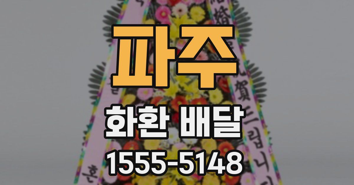 파주 화환 배달