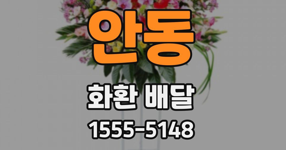 안동 화환 배달