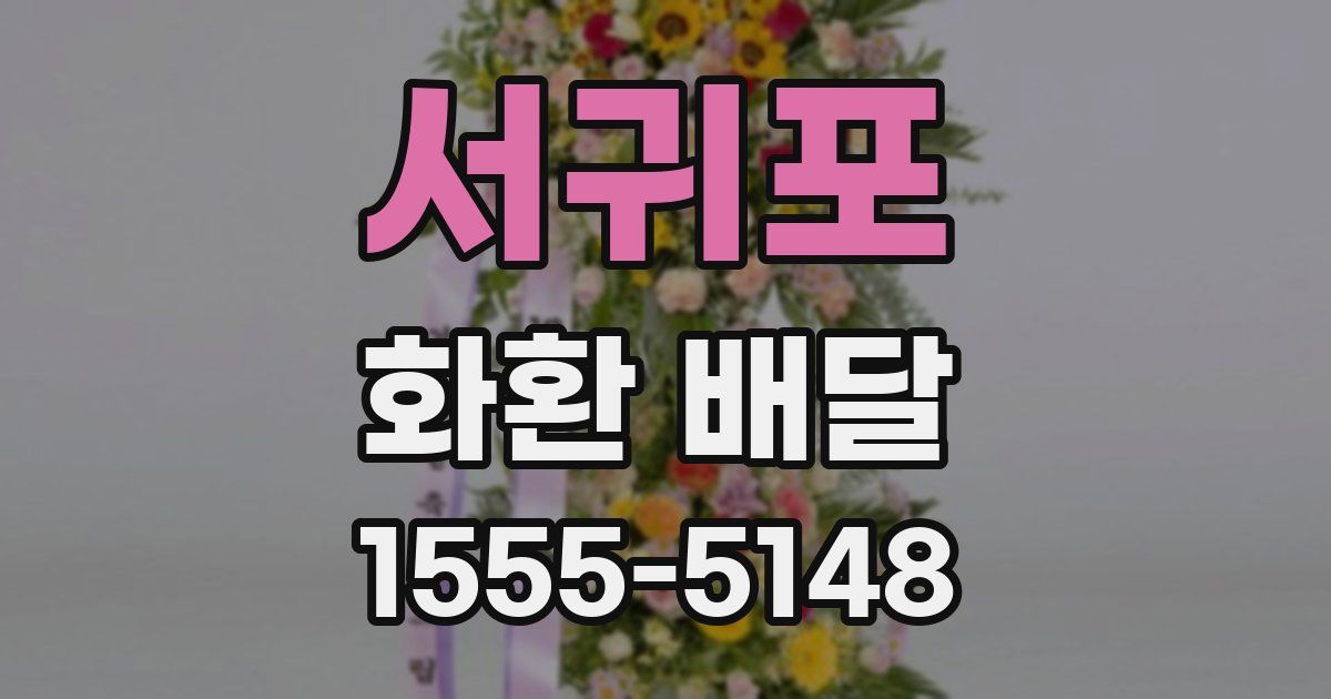 서귀포 화환 배달