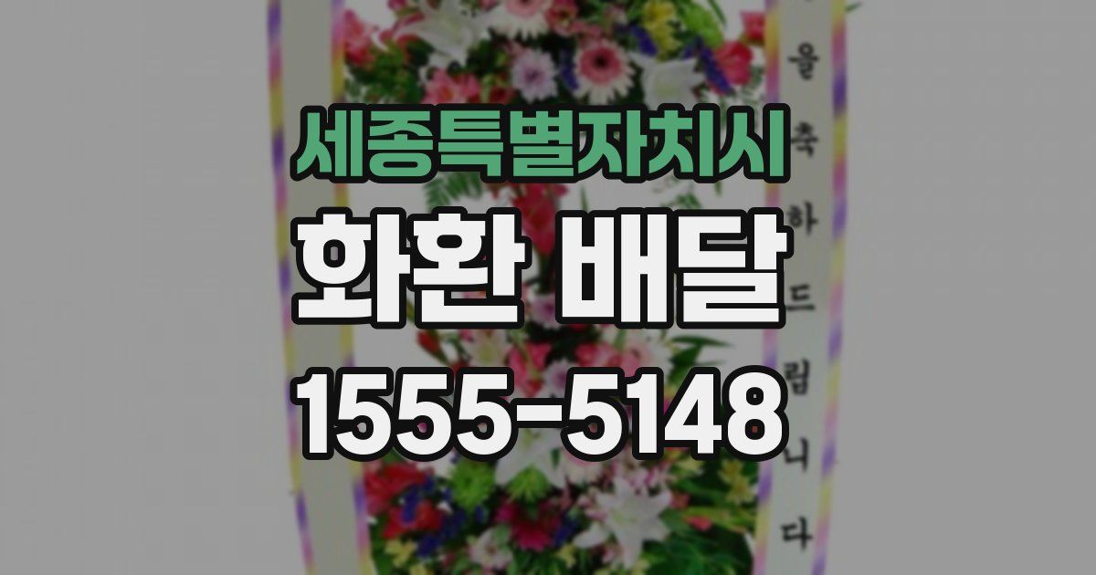 세종특별자치시 화환 배달