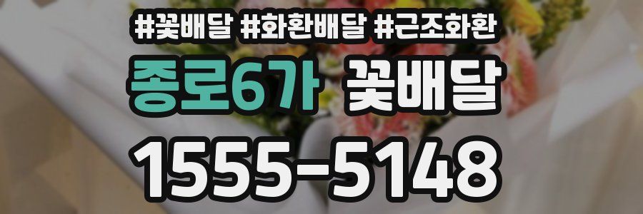 종로6가 꽃배달
