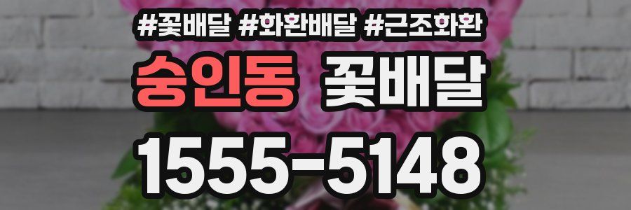 숭인동 꽃배달