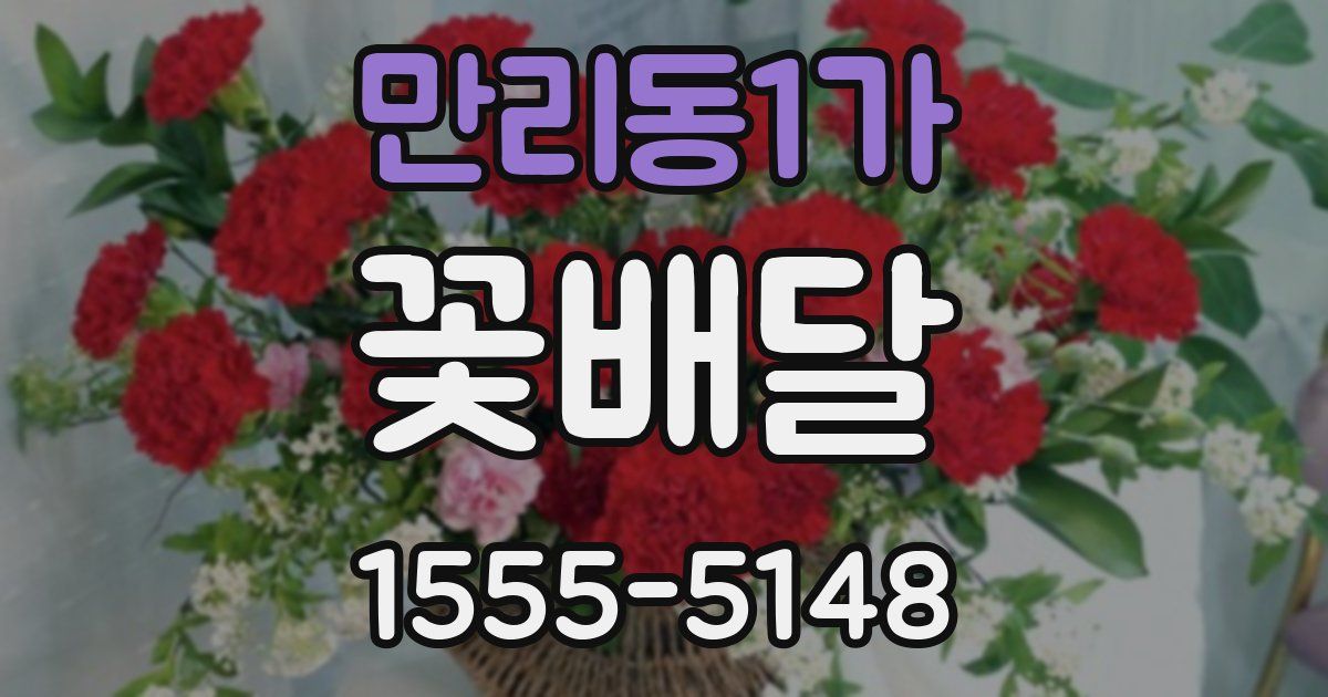 만리동1가 꽃배달