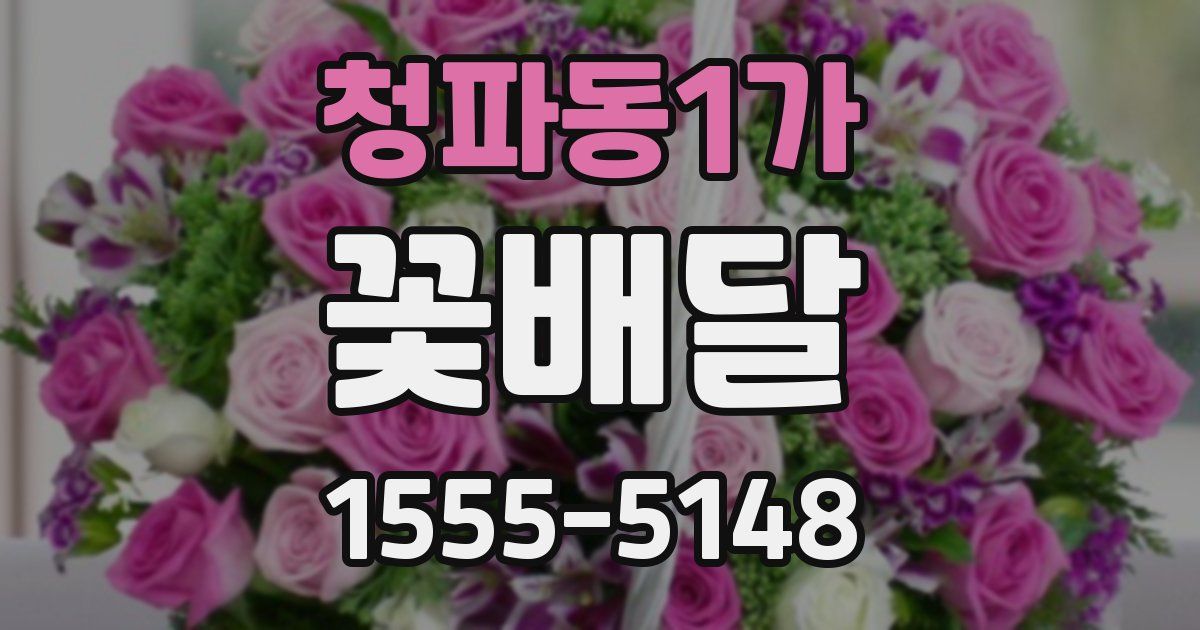 청파동1가 꽃배달