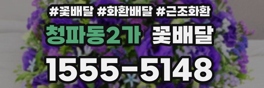 청파동2가 꽃배달