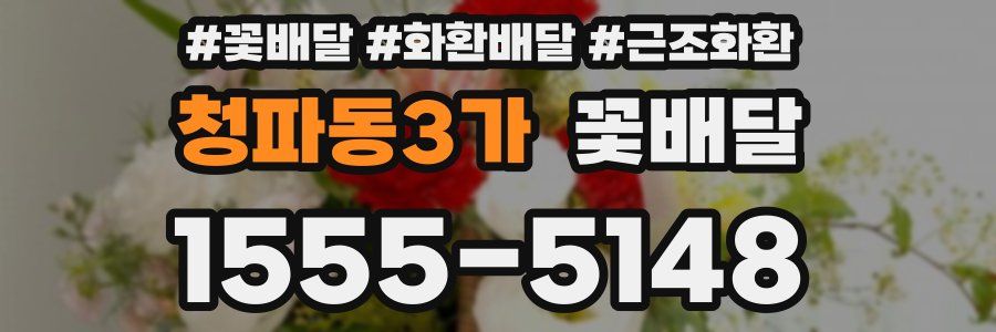 청파동3가 꽃배달