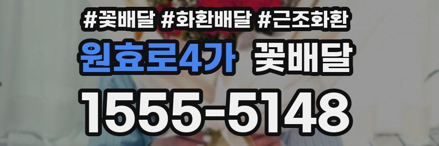 원효로4가 꽃배달