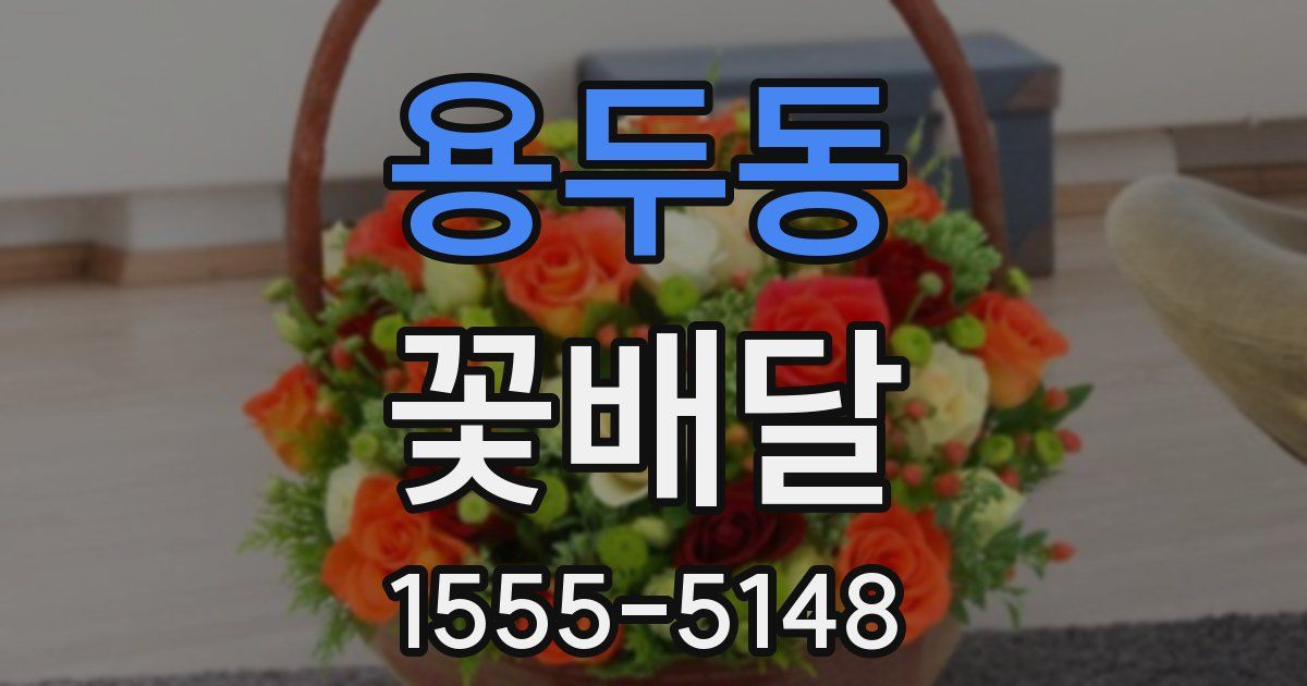 용두동 꽃배달