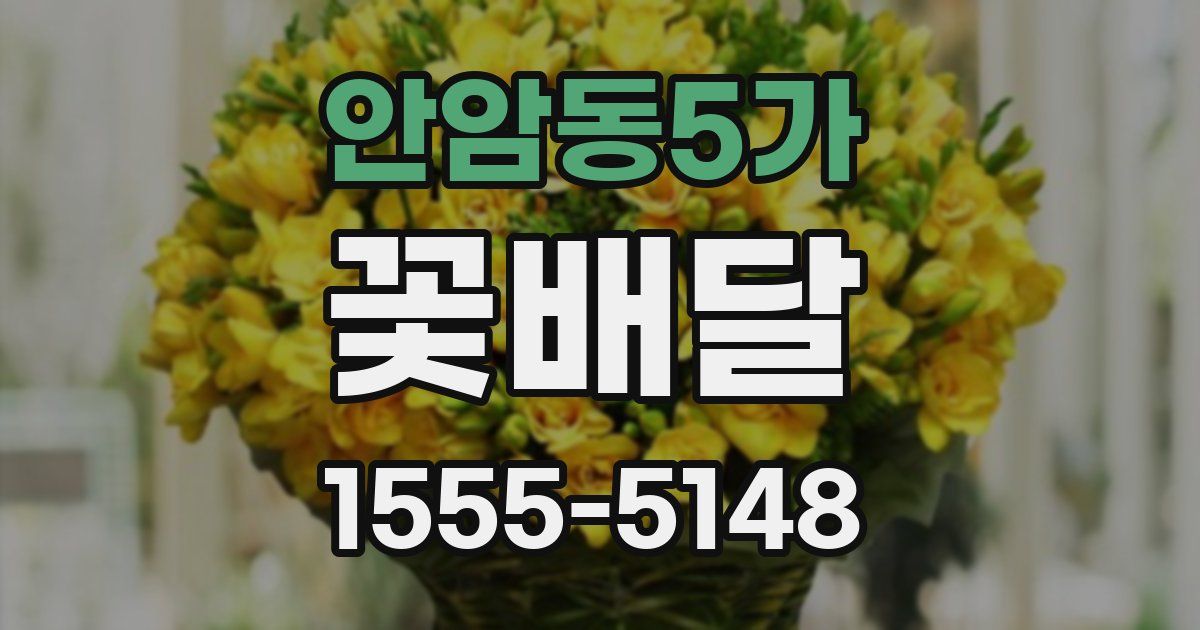 안암동5가 꽃배달