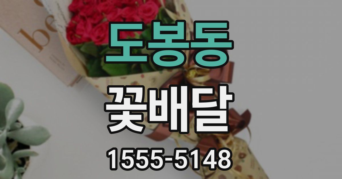 도봉동 꽃배달
