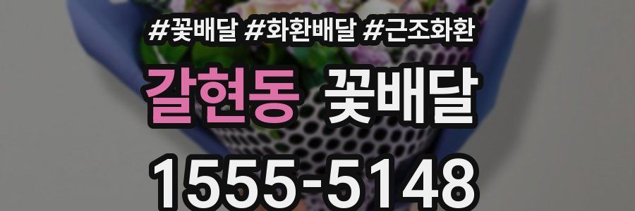 갈현동 꽃배달
