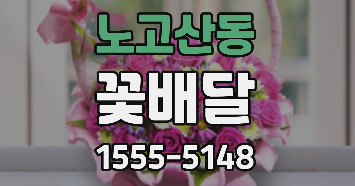 노고산동 꽃배달