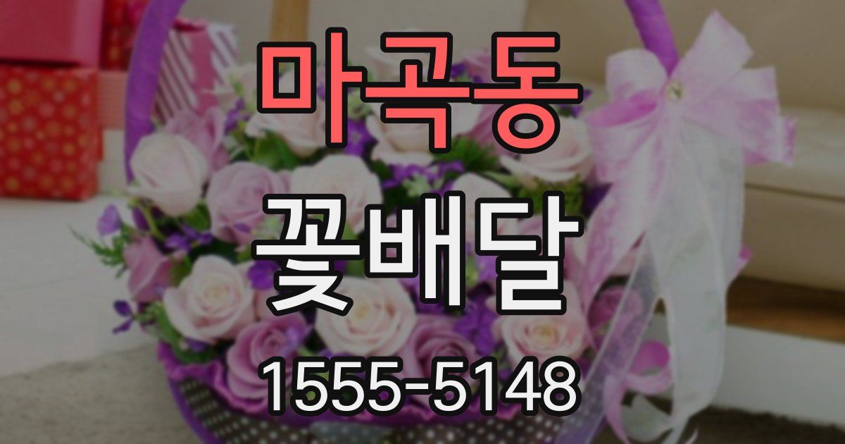 마곡동 꽃배달
