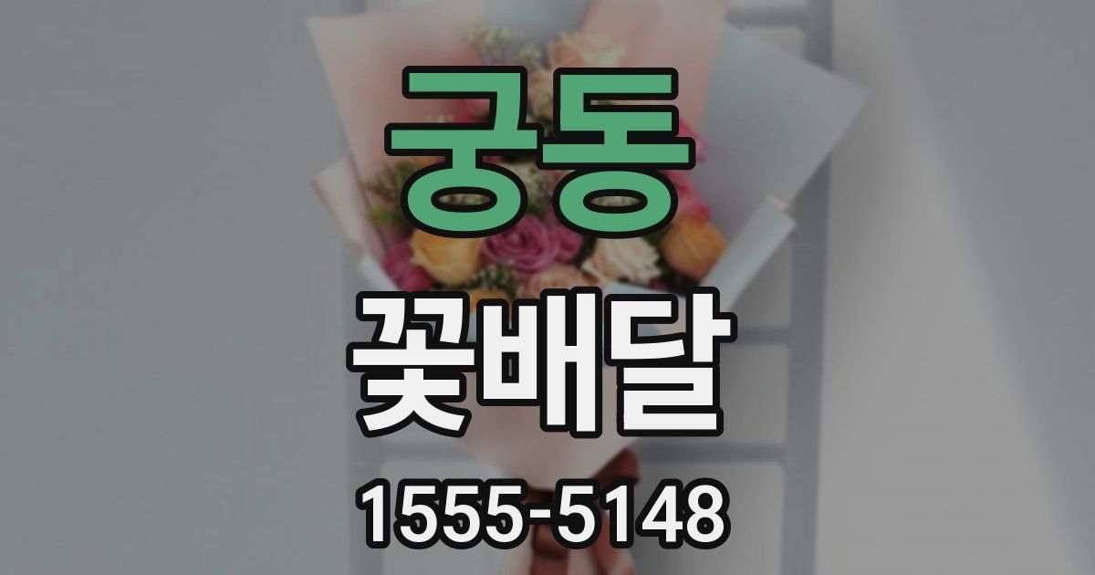 궁동 꽃배달