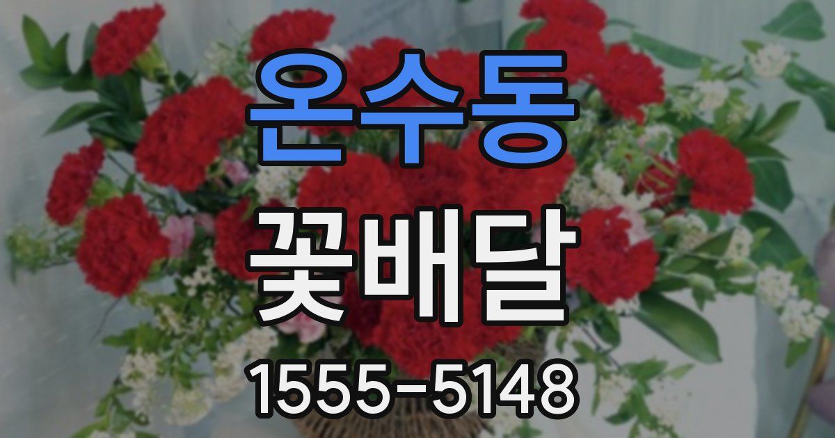 온수동 꽃배달