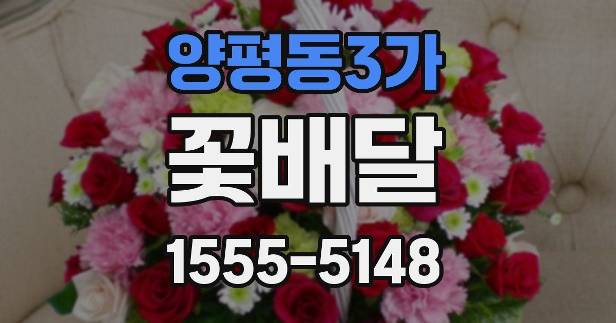 양평동3가 꽃배달