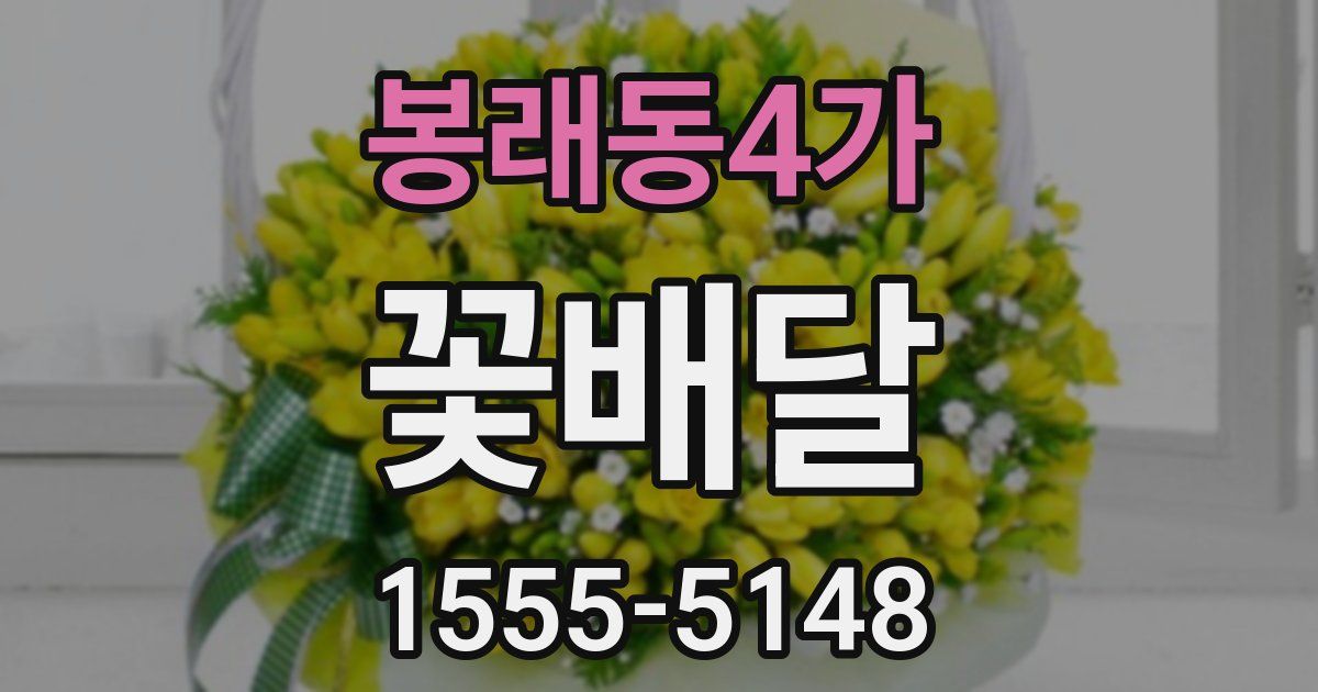 봉래동4가 꽃배달