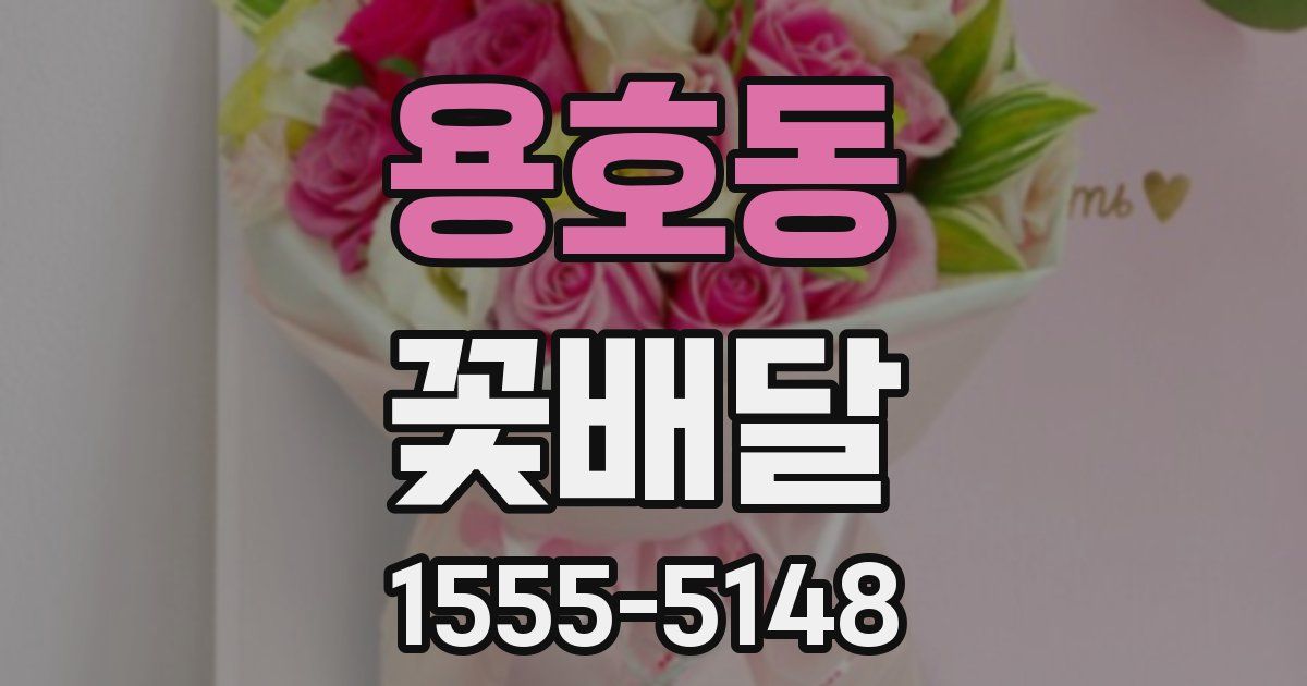 용호동 꽃배달